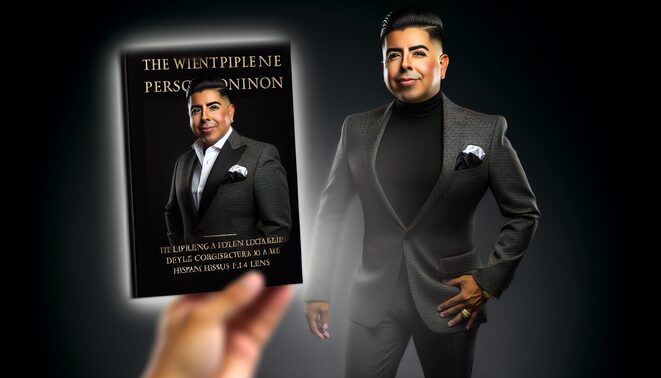 alt_text: Luxurious book cover featuring a confident individual in elegant attire, symbolizing wealth and empowerment.