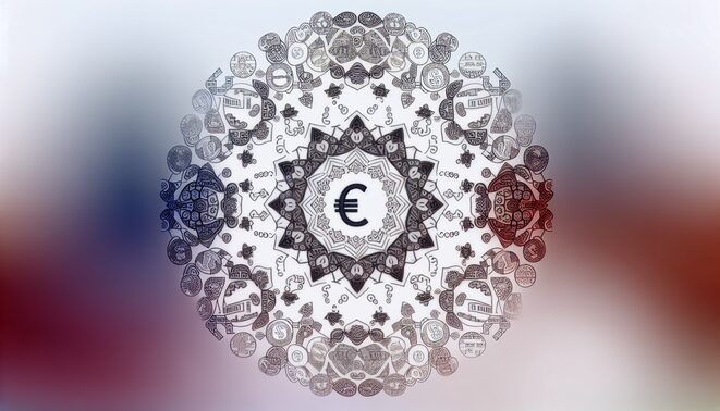 alt_text: A calming mandala design with subtle financial symbols, blending tranquility and creativity.